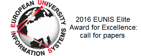 2016 EUNIS Elite Award call for papers