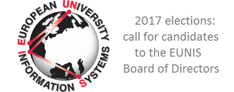 2017 elections: call for candidates to the EUNIS Board of Directors