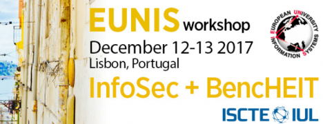 Don’t miss the registration for EUNIS December workshops: 12-13 Dec, 2017, Lisbon