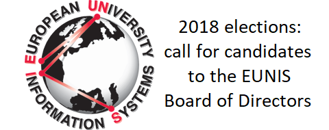 2018 elections: call for candidates to the EUNIS Board of Directors